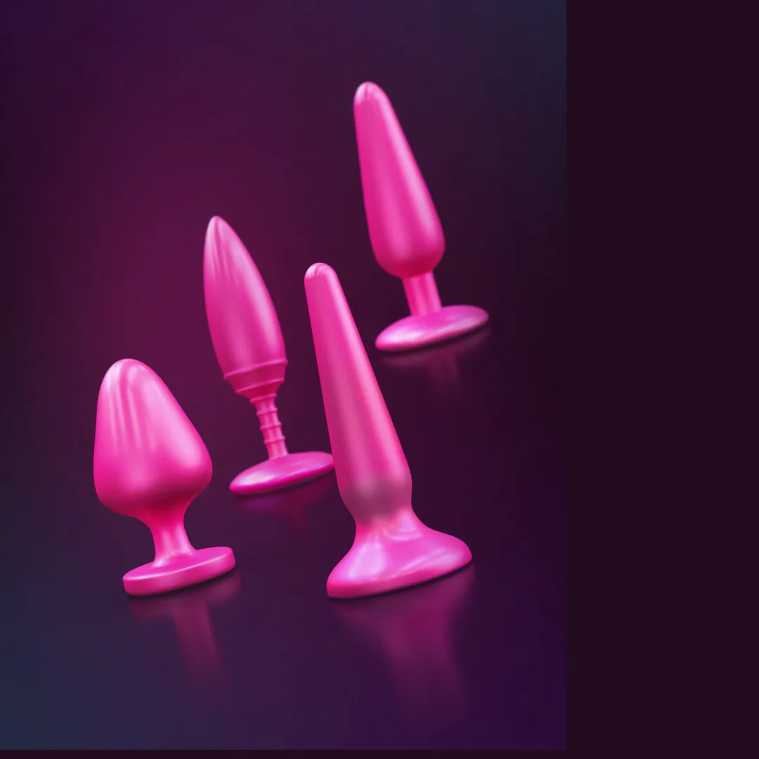 Graduated silicone plugs for anal training NYC, sessions with Dominatrix Viktoria Sway in Manhattan